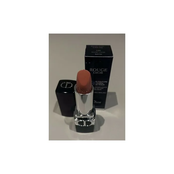 Dior Rouge Dior Couture Colour Refillable Lipstick 100 Nude Look Satin 0.12oz