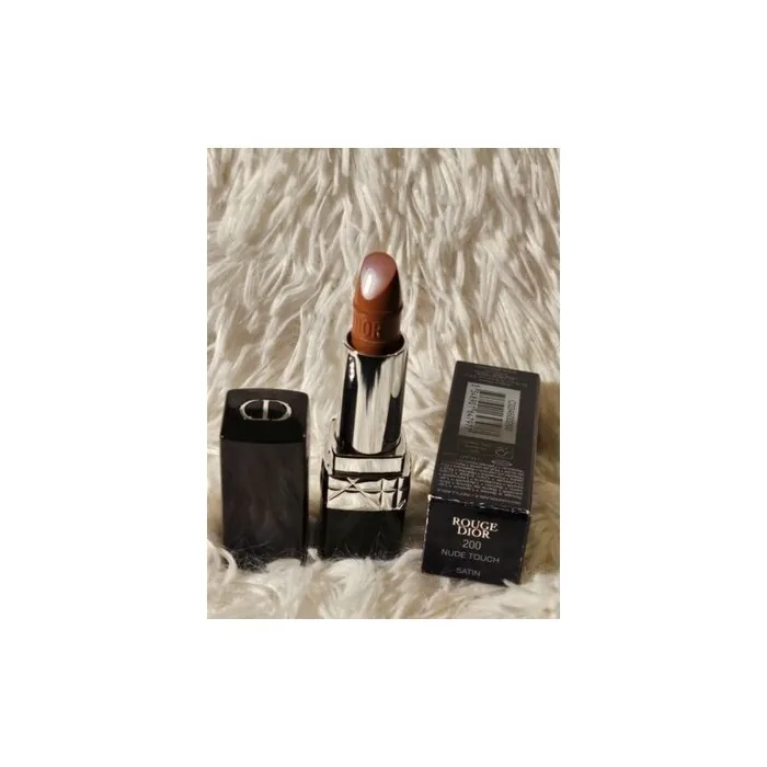 Dior Rouge Couture Colour Satin Lipstick Floral Lip Care 200 Nude Touch