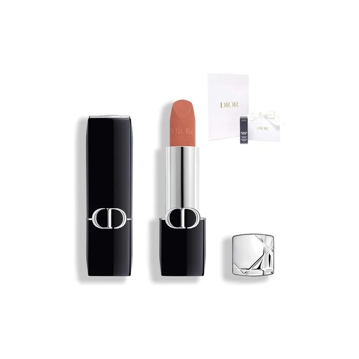 Dior Rouge Couture Colour Lipstick Floral Lip Care 200 Nude Touch Velvet