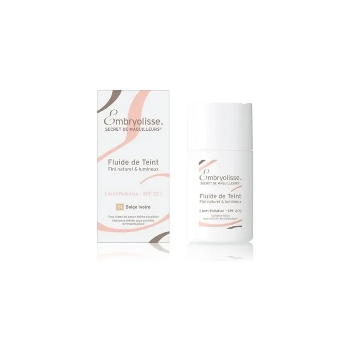 Embryolisse Fluid Foundation Spf 20 01 Ivory Beige