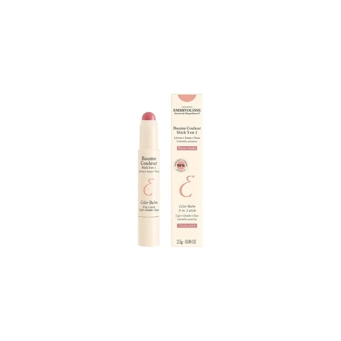 Embryolisse Color Balm 3-In-1 Stick Nude Pink - 2.5 Grams
