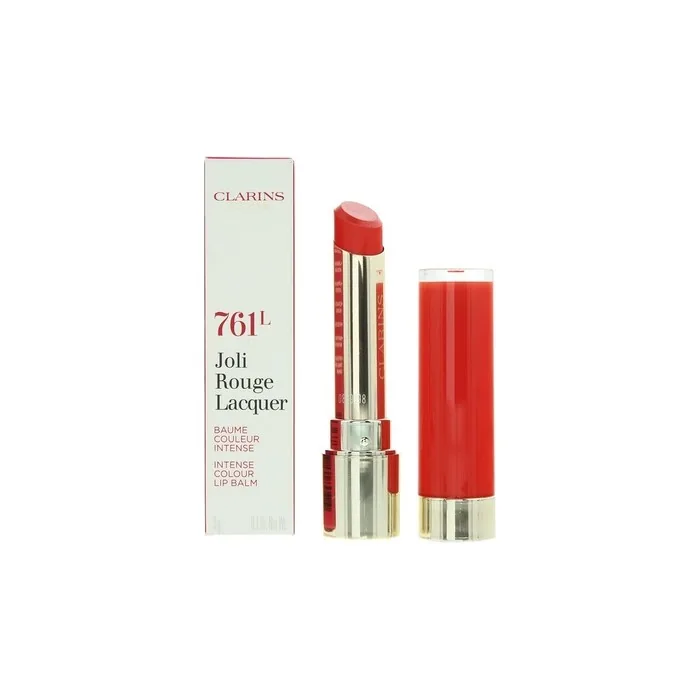 Clarins Joli Rouge Lacquer 761l Spicy Chilli Lipstick 3g For Women