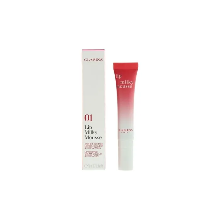 Clarins Milky Mousse 01 Milky Strawberry Lip Cream 10ml For Women