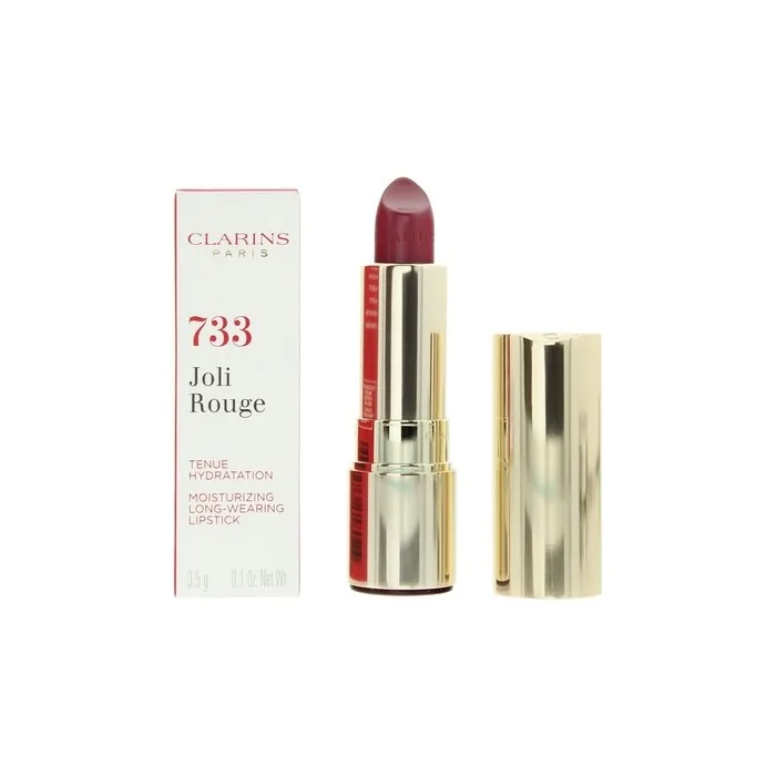 Clarins Joli Rouge Long Wearing Moisturizing Soft Plum Lipstick 35g For Women