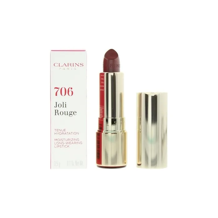 Clarins Joli Rouge Moisturizing Long Wearing 706 Fig Lipstick 35g