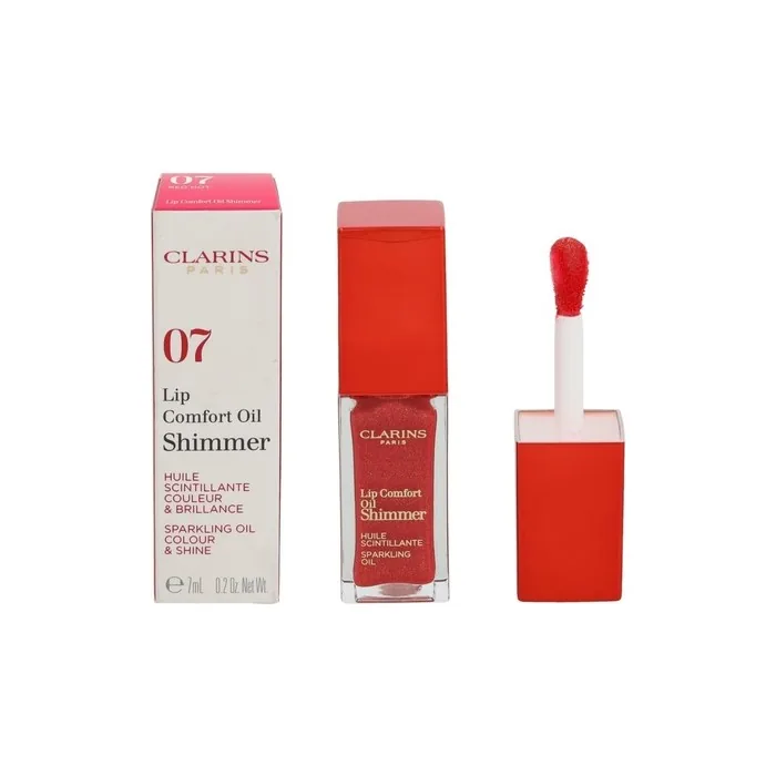 Clarins Instant Light Lip Comfort Oil Shimmer 7ml Lip Gloss Red