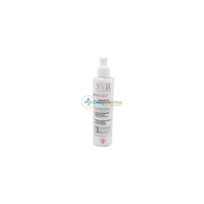 Laboratoires Svr Sensifine Dermo Nettoyan Intense Soothing Cleansing Makeup Remover For Face Eyes And Lips 200 Ml