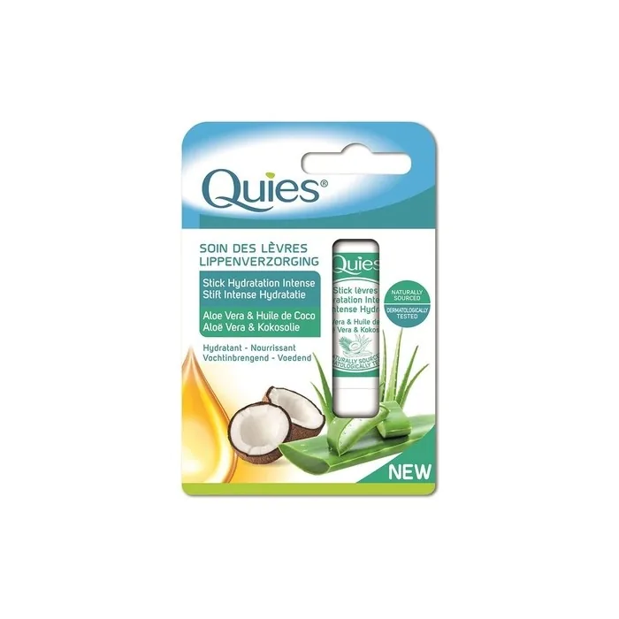 Quies Lips Care Intense Moisturizing Stick with Aloe Vera & Coconut Oil 4.5g
