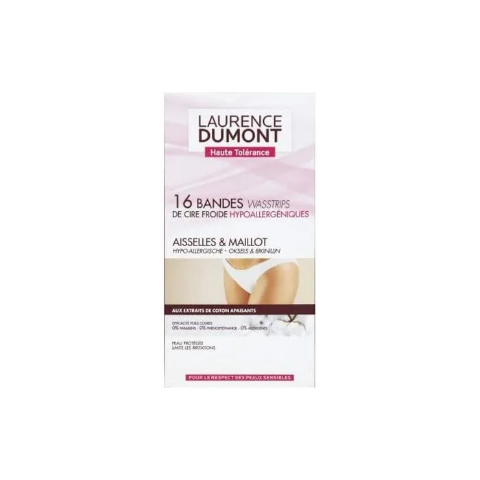 Laurence Dumont Epilation Strips for Underarms and Bikini Cold Wax Strips