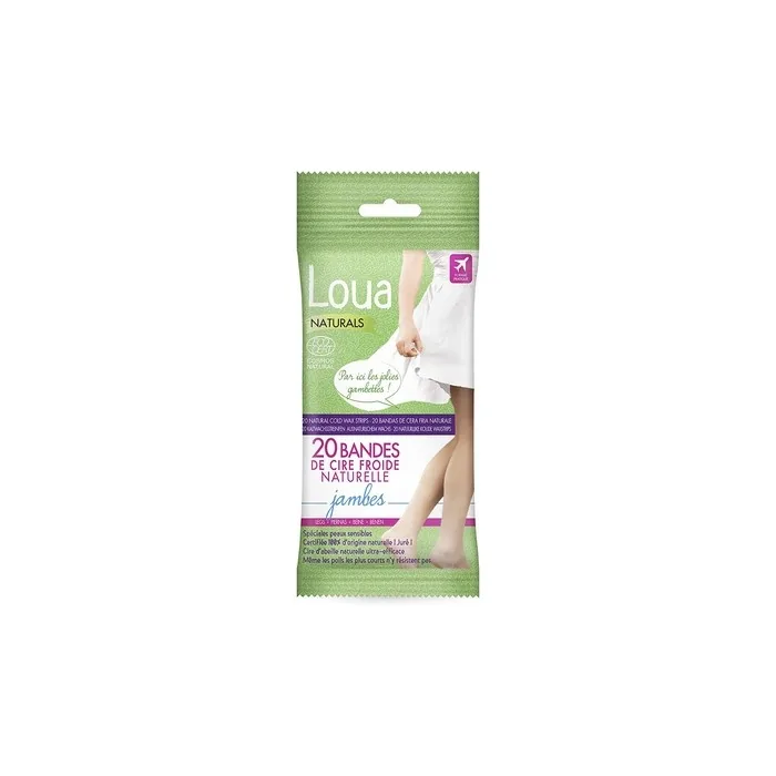 LOUA BIO Leg Wax Strips 20 Units