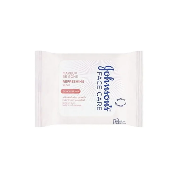 Johnson's Face Care Makeup Be Gone Refreshing Wipes 25