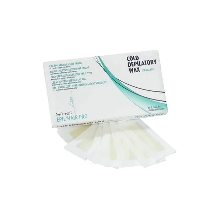 Sibel Cold Depilatory Wax Band for the Face - Pack of 6