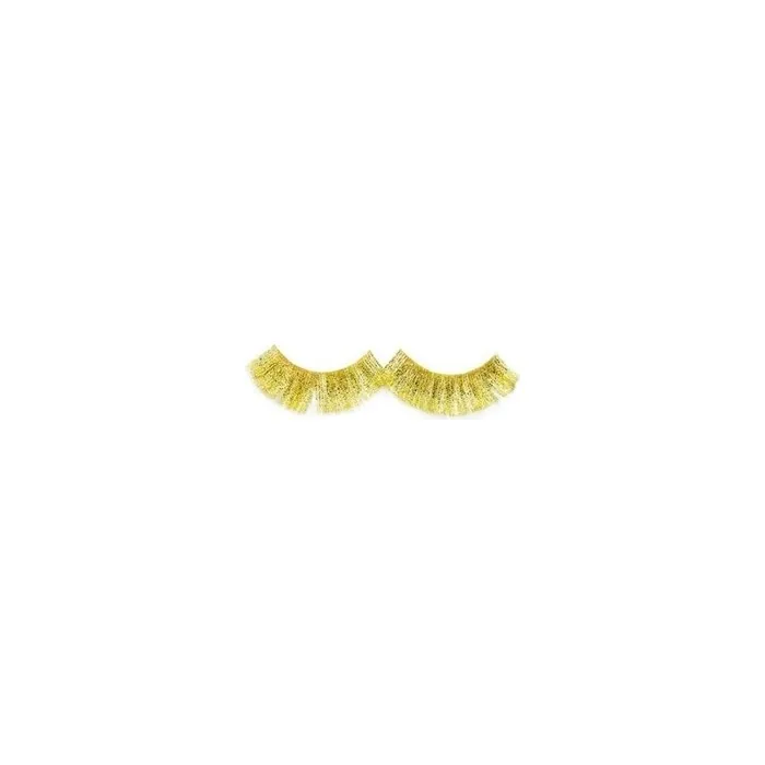 Shophair Crazy Parrot Gold False Eyelashes X2 With Glue
