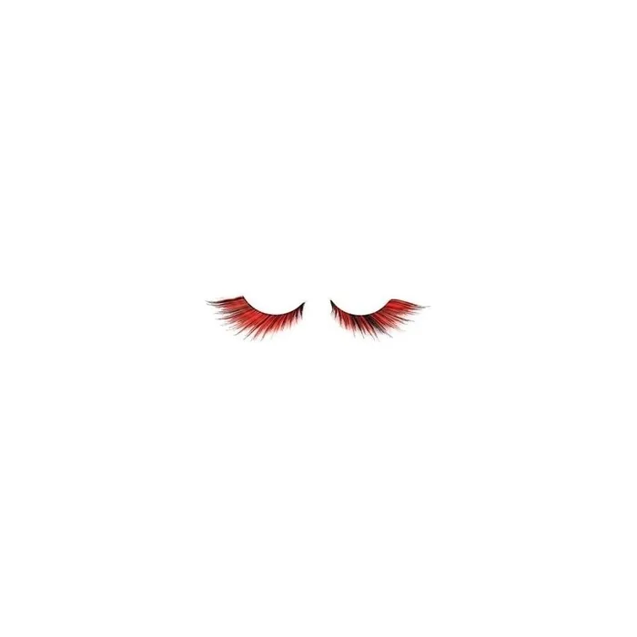 Shophair Crazy Flame Red Faux Eyelashes X2 With Glue