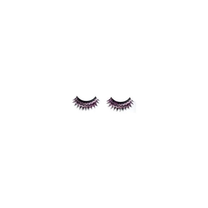 Shophair Crazy Black And Pink False Eyelashes X2 With Glue