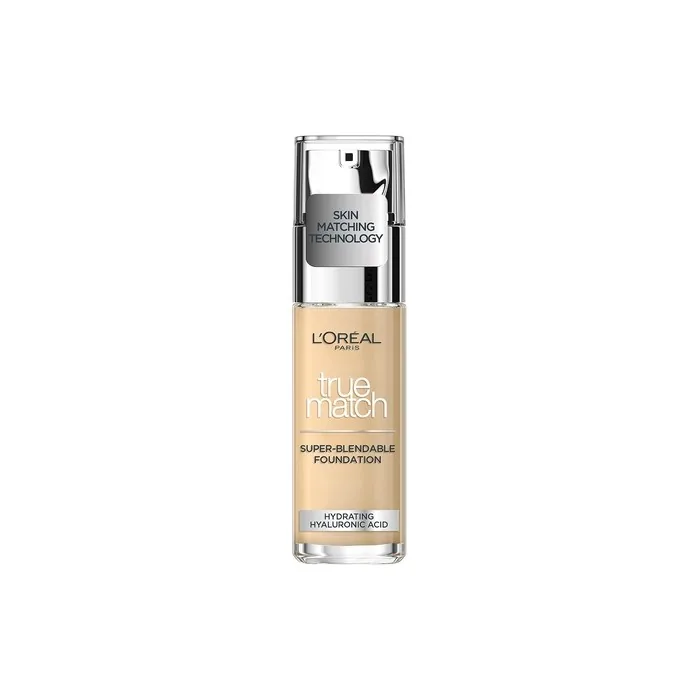 L'oréal Paris True Match Foundation with Hyaluronic Acid & Moisturizing Care 30 ML (Warm Undertone)