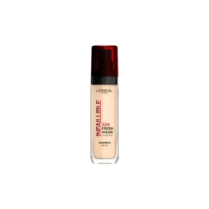 L'Oreal Infallible 24h Fresh Wear Foundation Long-Lasting Face Foundation 15 Porcelain 30ml