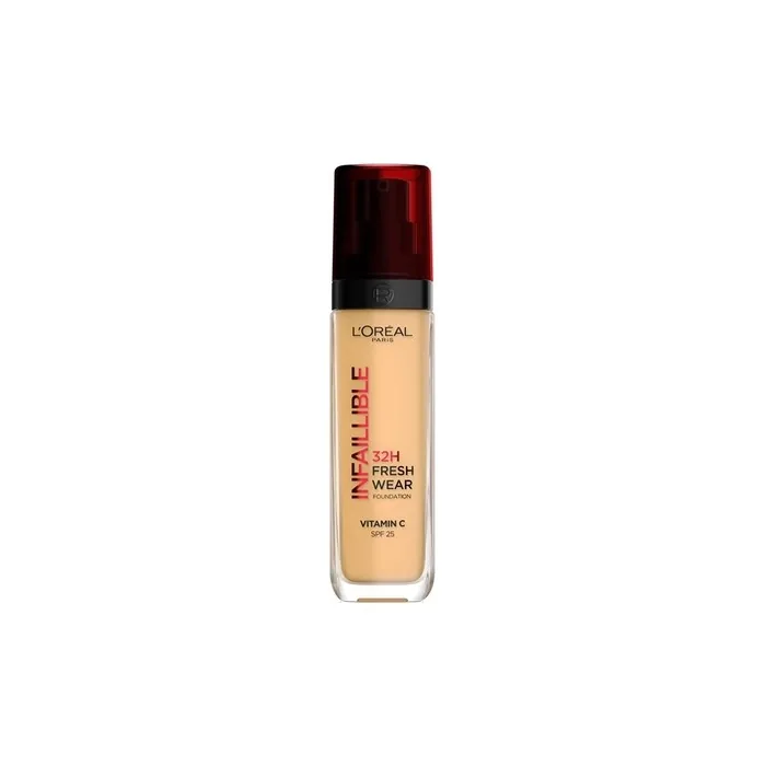 L'Oreal Infaillible 32h Fresh Wear Foundation Long-Lasting Face Foundation 140 Golden Beige 30ml