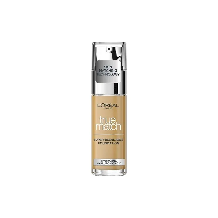 L'Oreal Paris True Match Liquid Foundation with Hyaluronic Acid and SPF 17 30ml 5.5W Golden Sun