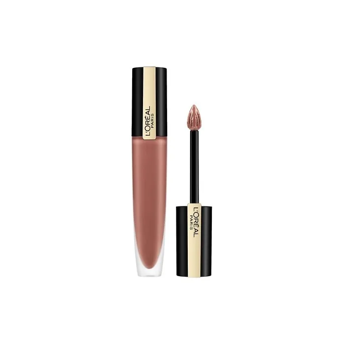 L'Oreal Paris Rouge Signature Metallic Liquid Lipstick 201 Stupefy 1 Count