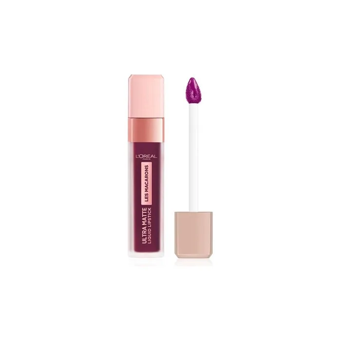L'Oreal Les Macarons Ultra Matte Liquid Lipstick 830 Blackcurrant Crush