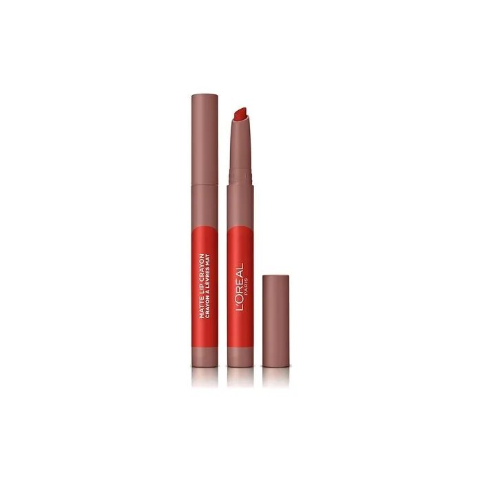 L'Oreal Paris Infallible Very Matte Lip Crayon Lipstick Smudge Proof Red