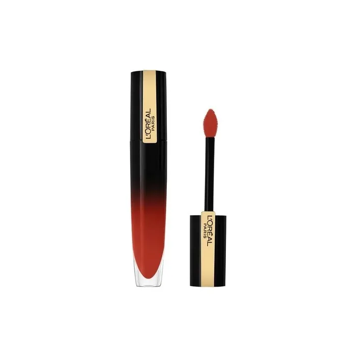 L'Oreal Paris Brilliant Signature High Shine Colour Dark Red Lip Ink 304 Be Unafraid 6.40ml