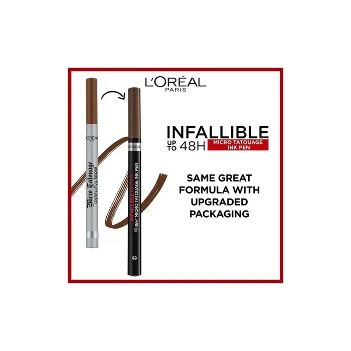 L'Oral Micro Tattoo Unbelieva Brow Eyebrow Pencil 1 G 104 Chestnut
