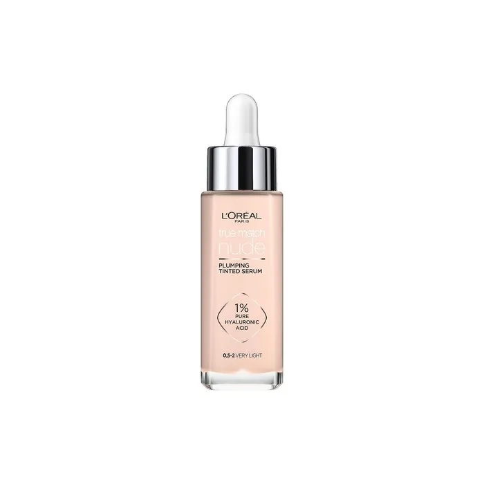 L'Oreal Paris True Match Tinted Serum Foundation with Hyaluronic Acid 30ml Shade 0.5-2 Very Light