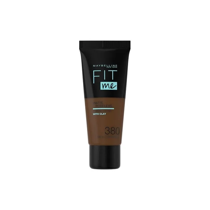 Maybelline Fit Me Foundation Matte & Poreless Full Coverage Blendable for Normal to Oily Skin 30ml 380 Rich Espresso