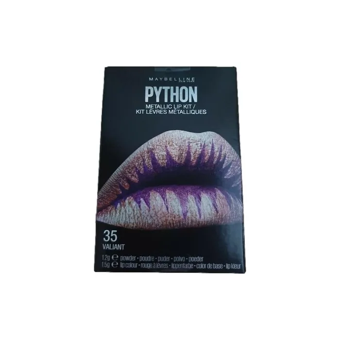 Maybelline New York Lip Python 35 Valiant Set Lipstick 1.2g + Eye Shadow Metallic 1.5g