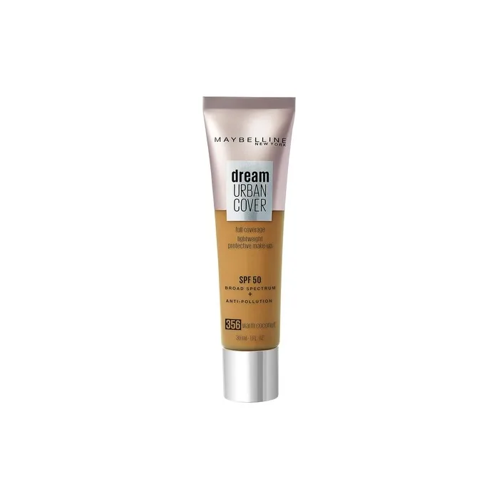 Maybelline Dream Urban Cover All-In-One Protective Makeup SPF 50 356 Warm Coconut