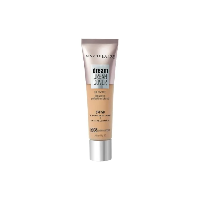 Maybelline Dream Urban Cover All-In-One Protective Makeup SPF 50 305 Golden Amber 30ml
