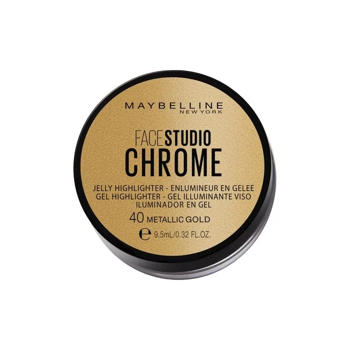 Maybelline Face Studio Chrome Jelly Highlighter 40 Metallic Gold