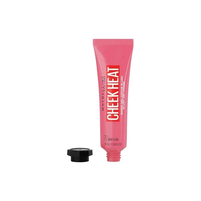 Maybelline Cheek Heat Gelcream Blush 20 Rose Flash 10ml And 8ml Options Available