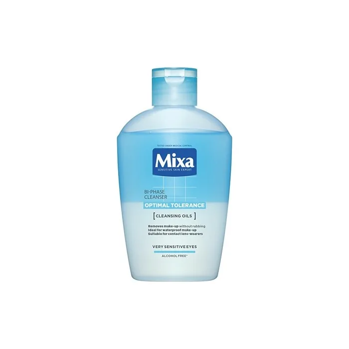 Mixa Optimal Tolerance Biphase Cleanser 125 Ml 2phase Eye Make Up Remover