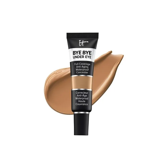 IT Cosmetics Bye Bye Under Eye Concealer Highly Pigmented Water-Resistant Long-Wearing Finish Deep Tan 40.0