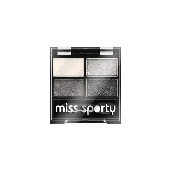 Miss Sporty Studio Colour Quattro Eye Shadow 404 Real Smoky/Smoky Black - 5g