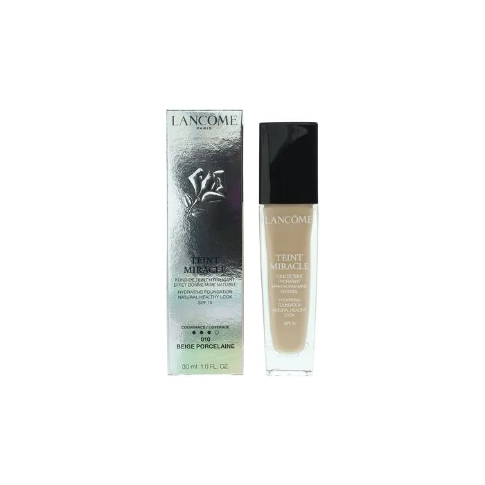 Lancome Teint Miracle Hydrating Foundation Natural Healthy Look Spf 15 010 Beige Porcelaine 30ml