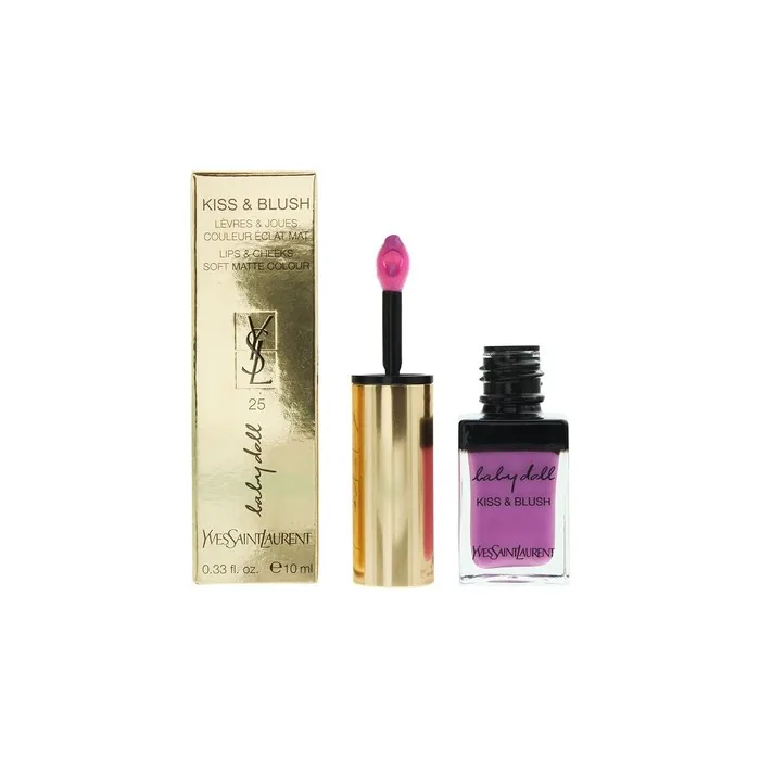 Yves Saint Laurent Baby Doll Kiss Blush 25 Mauve Aventureux Liquid Lipstick 10ml For Women