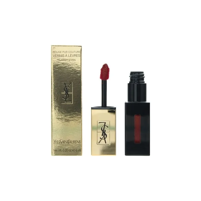 Yves Saint Laurent Rouge Pur Couture Rebel Nudes 46 Rouge Fusain Glossy Lip Stain 6ml For Women