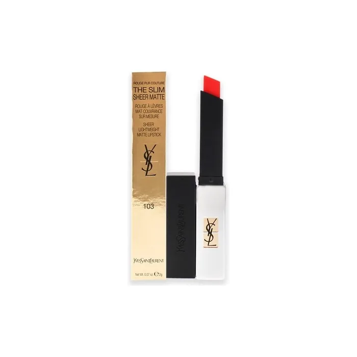 Yves Saint Laurent Rouge Pur Couture The Slim Sheer Matte Lipstick 103 Orange Women Lipstick 0.07 oz