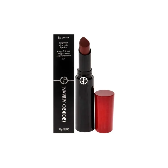 Giorgio Armani Lip Power Longwear Vivid Color Lipstick 504 Flirt 0.11 oz
