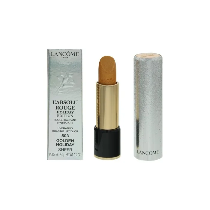 Lancome L'Absolu Rouge Holiday Edition 503 Golden Holiday Sheer Lipstick 34g