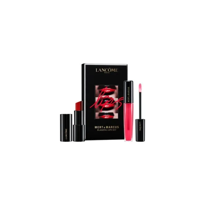 Lancome L'Absolu Rouge Lipcolor Flaming Lips Kit Mert & Marcus 02 Violet 11.7g