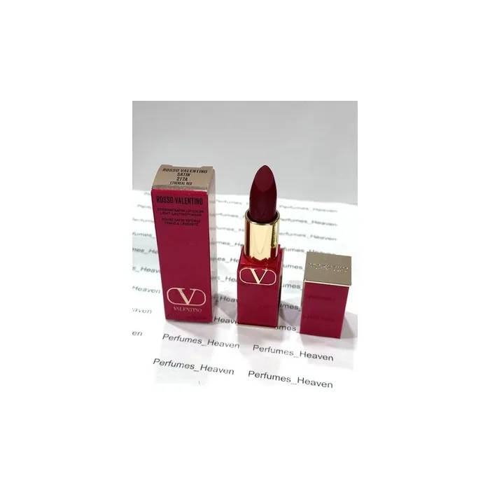 Valentino Bold Satin Lip Shade 217a Ether Red