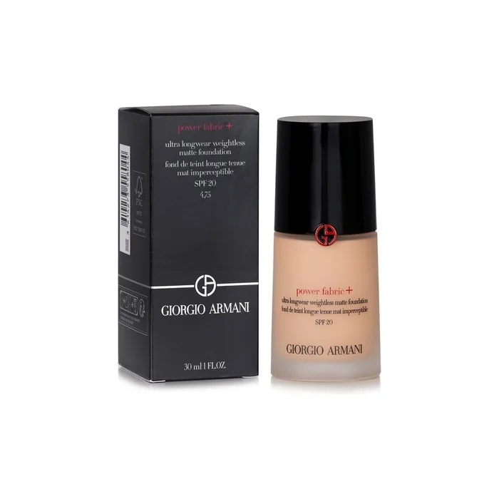 Giorgio Armani Power Fabric + Ultra Longwear Weightless Matte Foundation 4.75 SPF 20 30ml