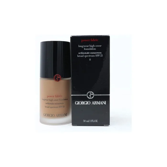 Giorgio Armani Power Fabric + Ultra Longwear Weightless Matte Foundation 8 SPF 20 30ml / 1oz