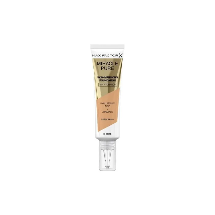 Max Factor Miracle Pure Skin Improving Foundation Spf30 Pa+++ 55 Beige - 30ml