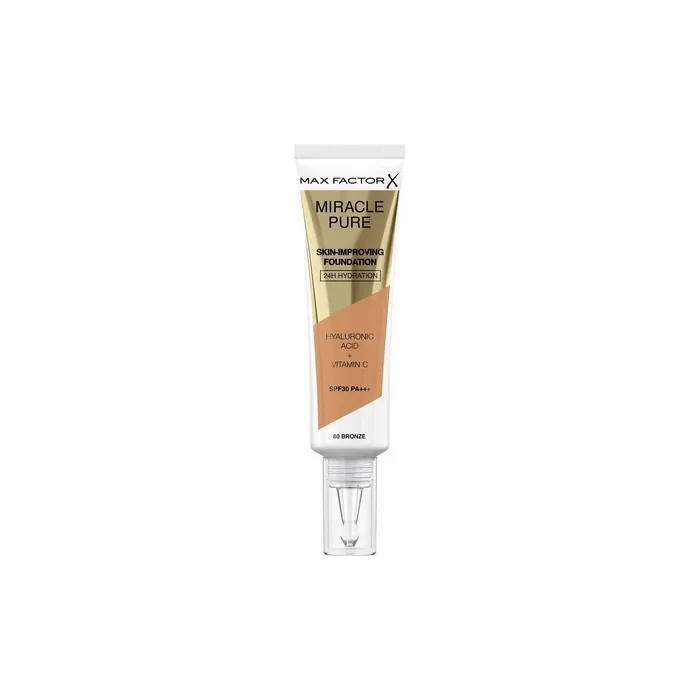 Max Factor Miracle Pure Skin Improving Foundation Spf30 Pa+++ 80 Bronze - 30ml